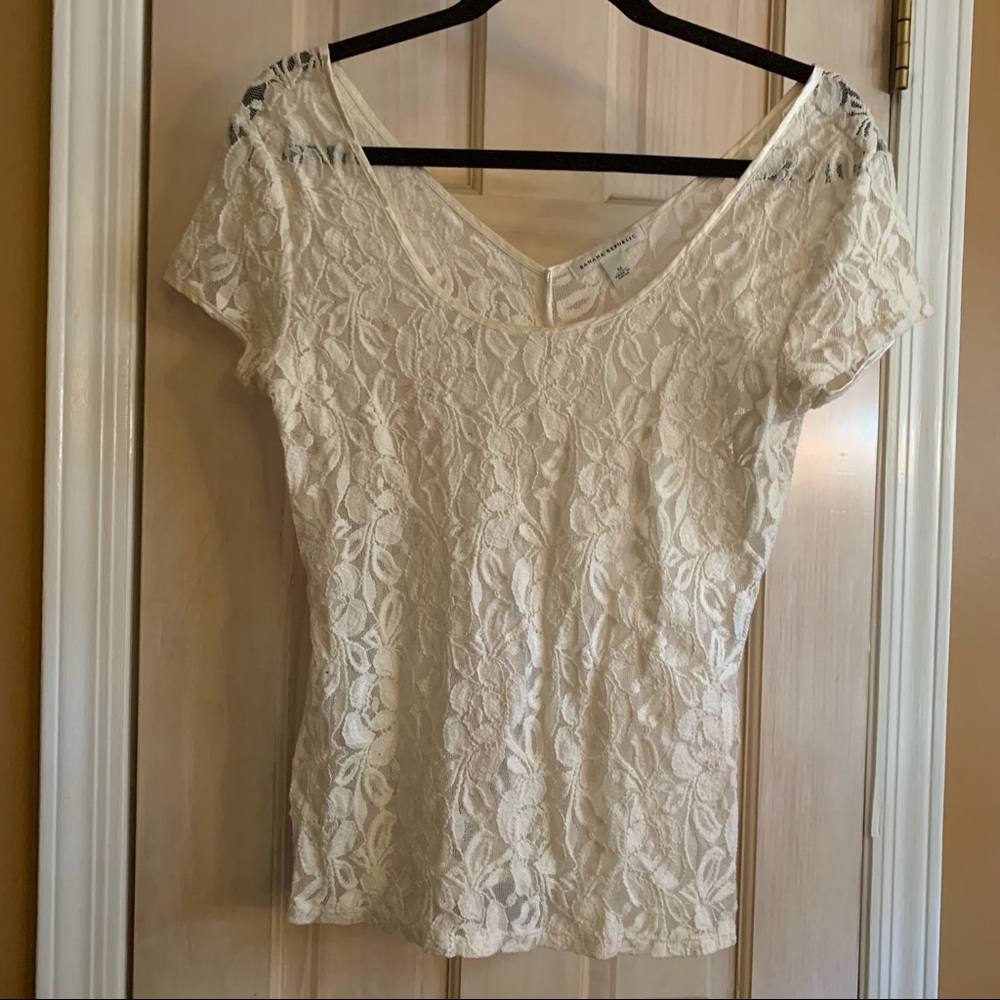 Banana Republic laced shirt